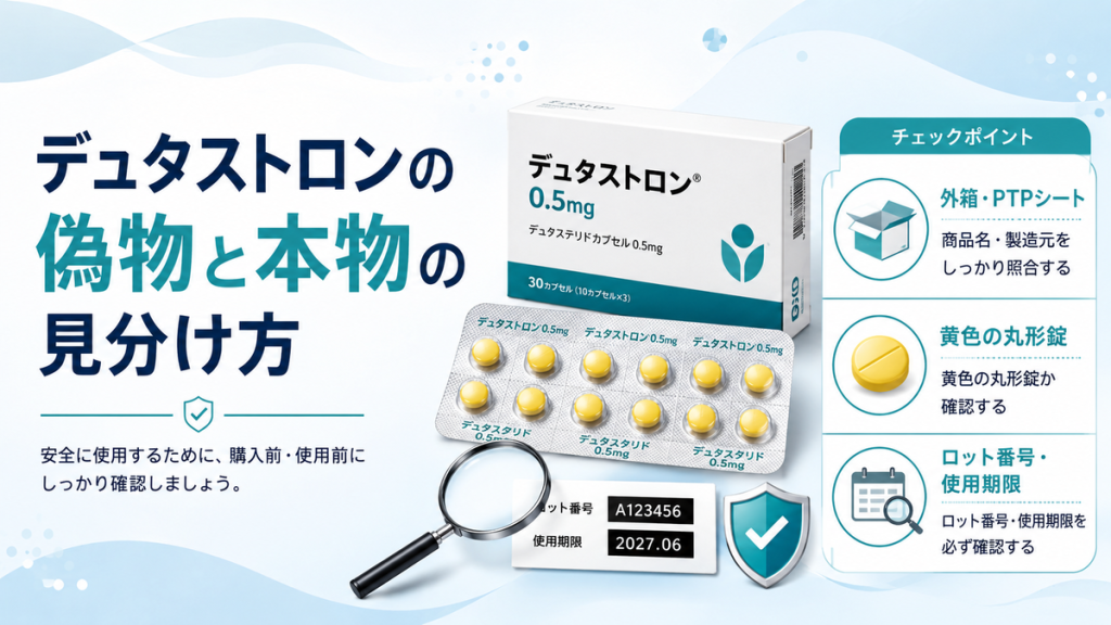 デュタストロンの偽物と本物の見分け方