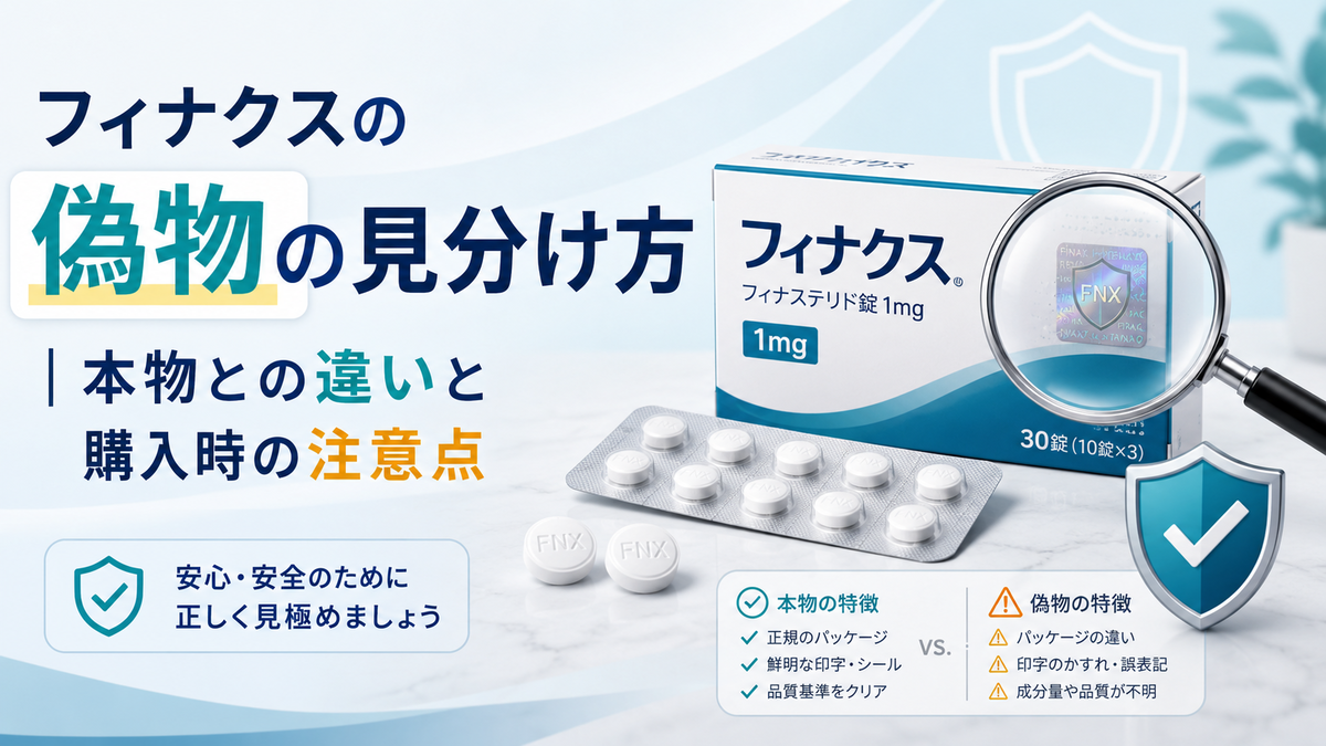 フィナクスの偽物の見分け方｜本物との違いと購入時の注意点