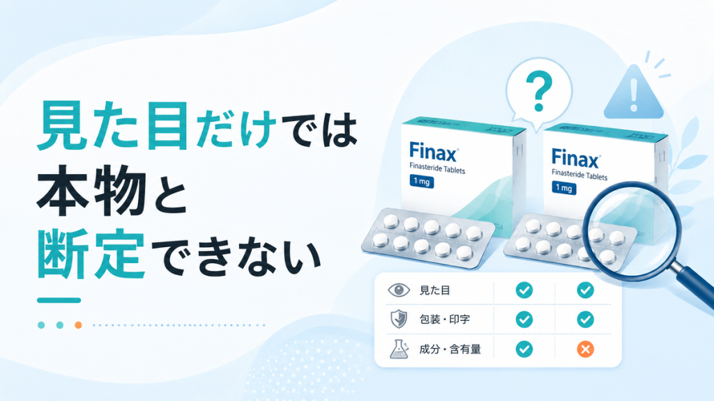 見た目だけでは本物と断定できない
