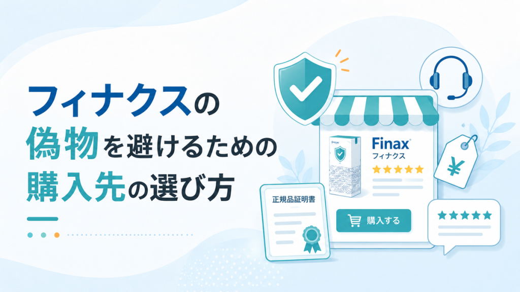 フィナクスの偽物を避けるための購入先の選び方