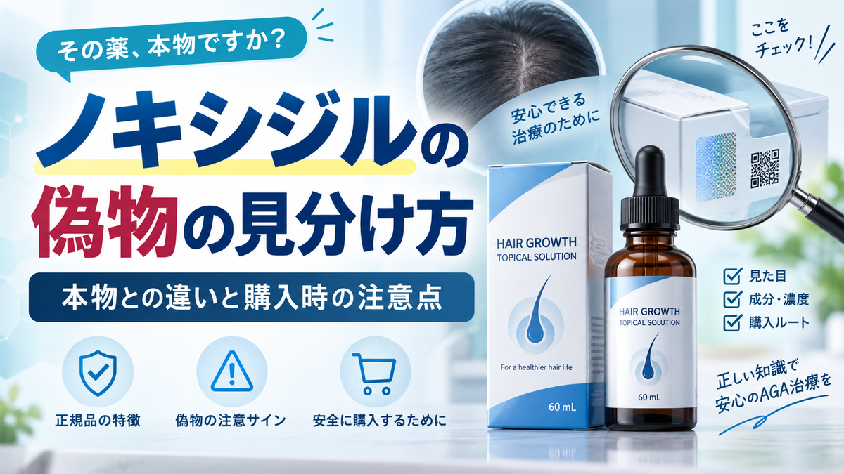 ノキシジルの偽物の見分け方｜本物との違いと購入時の注意点