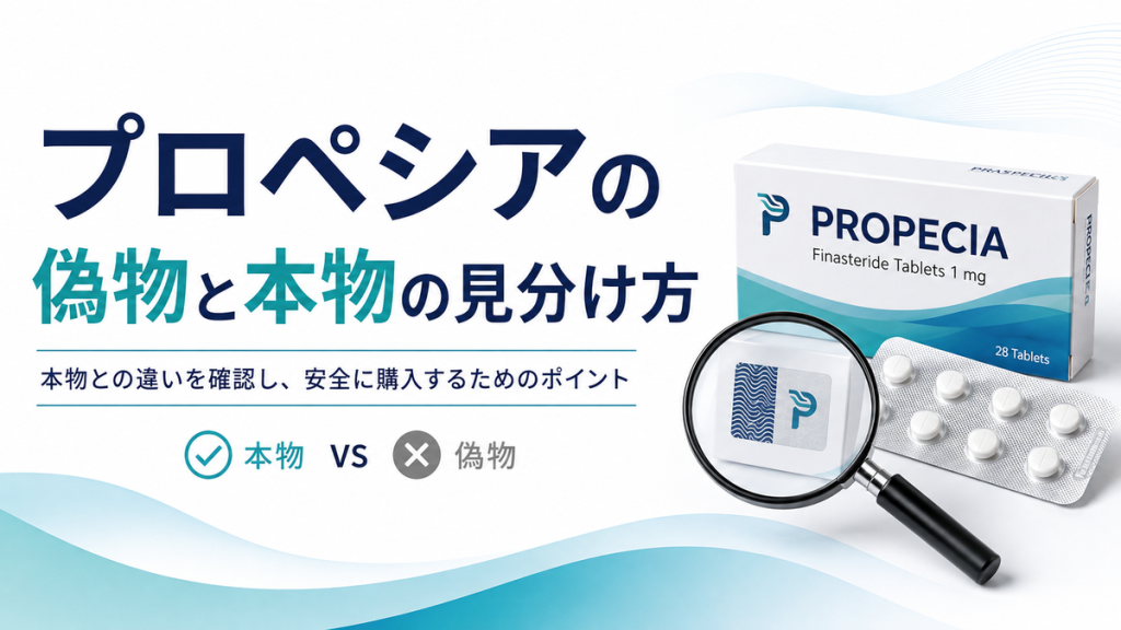プロペシアの偽物と本物の見分け方