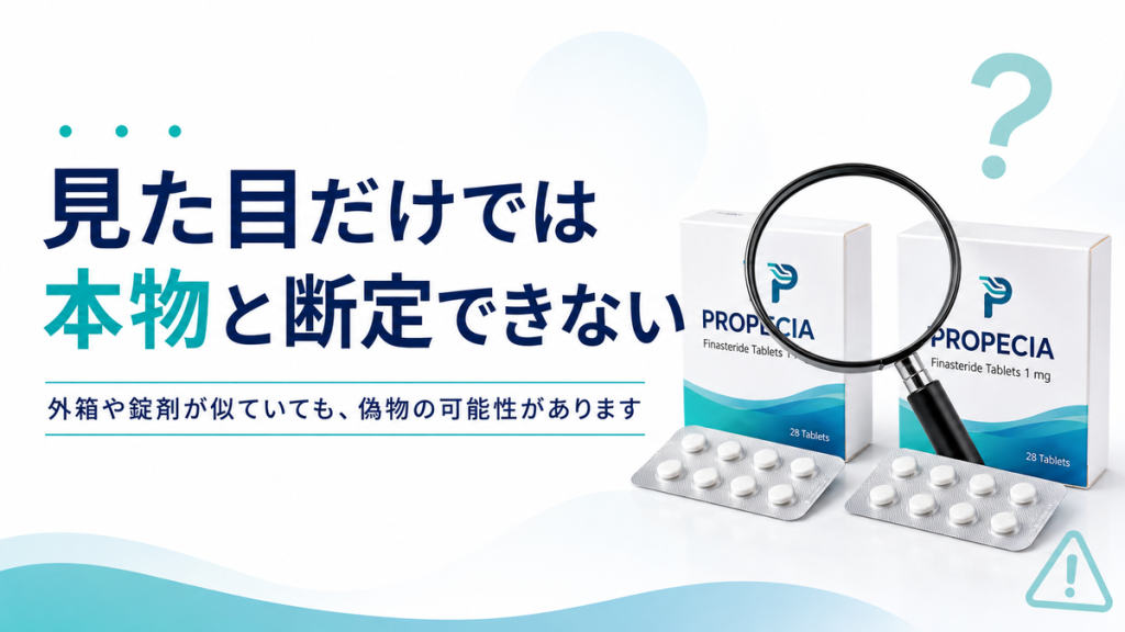 見た目だけでは本物と断定できない