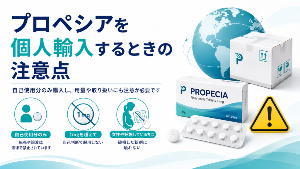 プロペシアを個人輸入するときの注意点