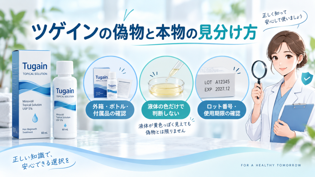 ツゲインの偽物と本物の見分け方